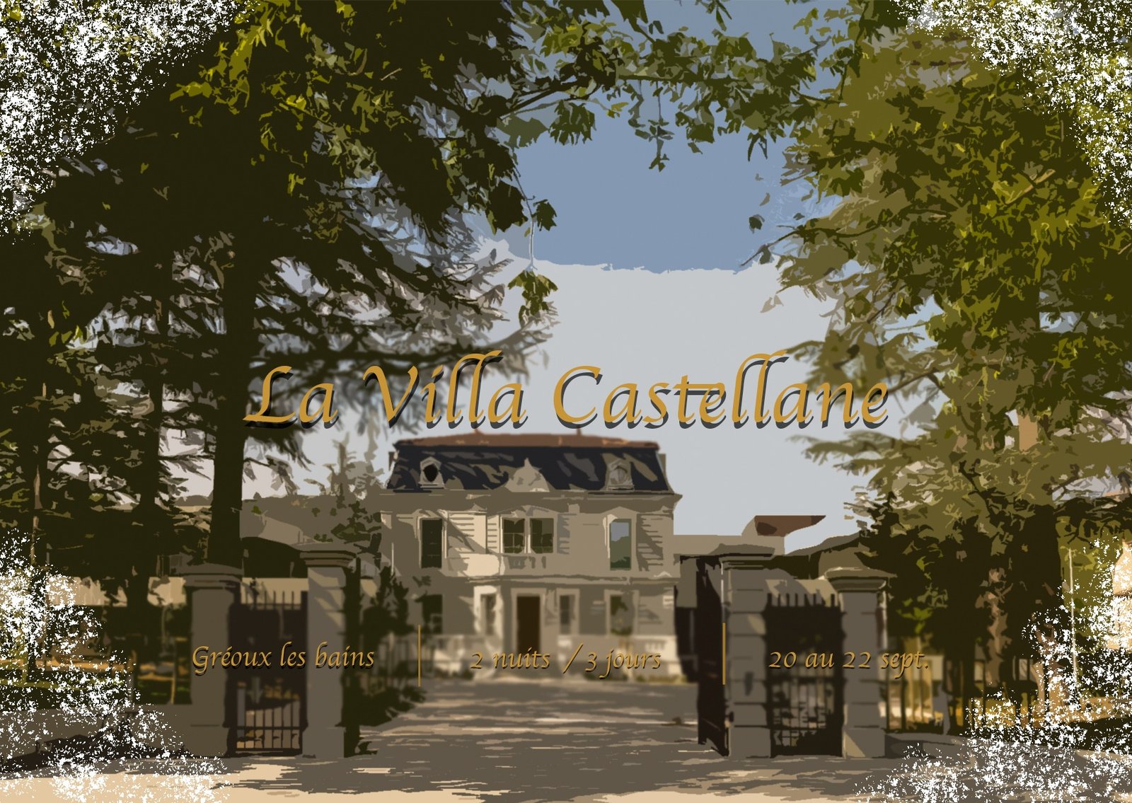 Ta carte cadeau pour la Villa Castellane à Gréoux-les-Bains, 2 nuits et 3 jours, du 20 au 22 septembre.